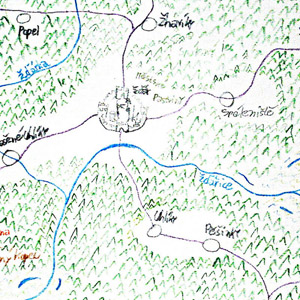 mapa Žďáru